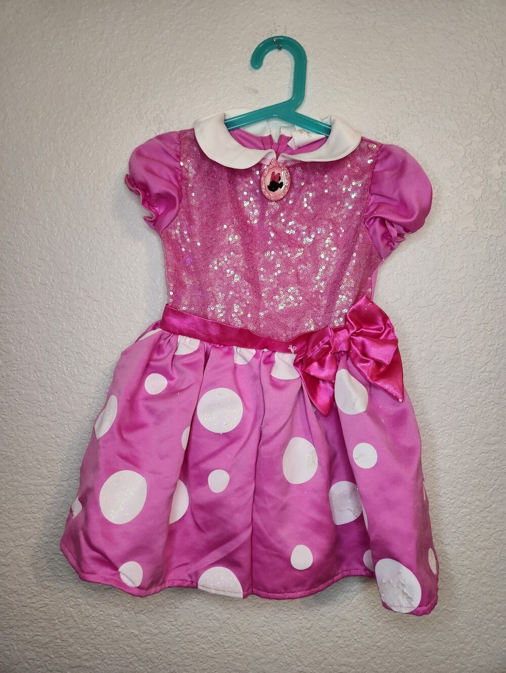 Disney Pink Minnie Mouse Costume Size xs 3t 4t